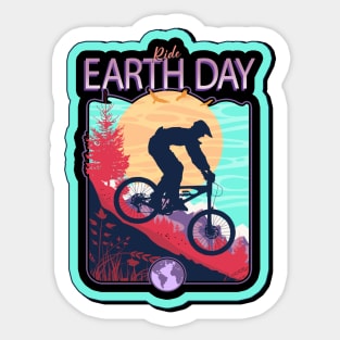 Ride Earth Day Sticker